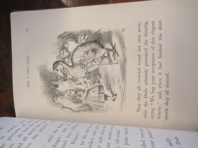 ALICE IN WONDERLAND, Lewis Carroll, 1876, Macmillan, 51st Thousand; good condition, lower inner Image