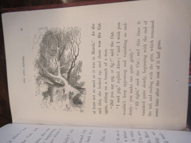 ALICE IN WONDERLAND, Lewis Carroll, 1876, Macmillan, 51st Thousand; good condition, lower inner Image