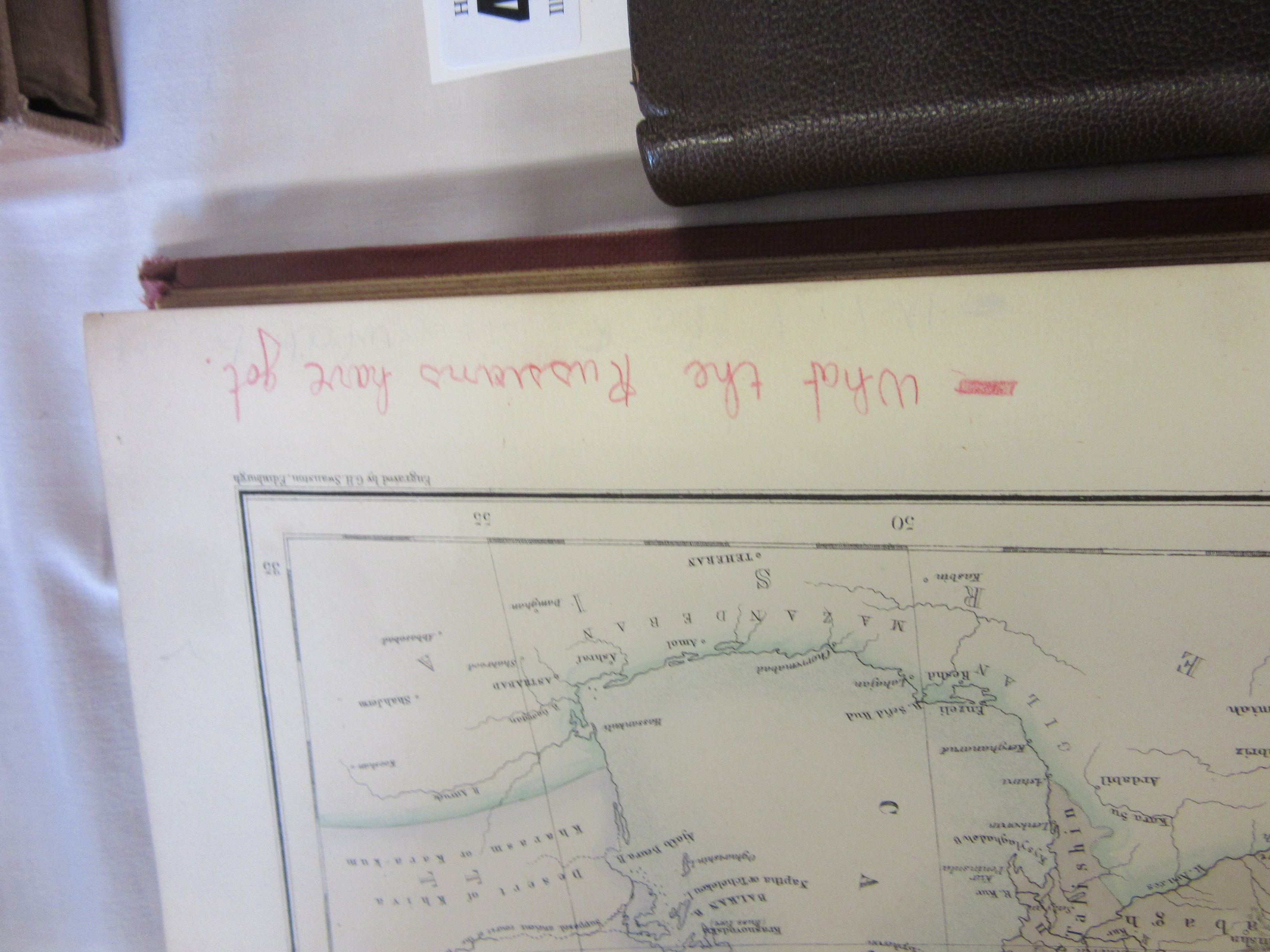 A COMPANION ATLAS TO THE GAZETEER OF THE WORLD, 48 MAPS, G H Swanston, A Fullarton & Co, robustly Image
