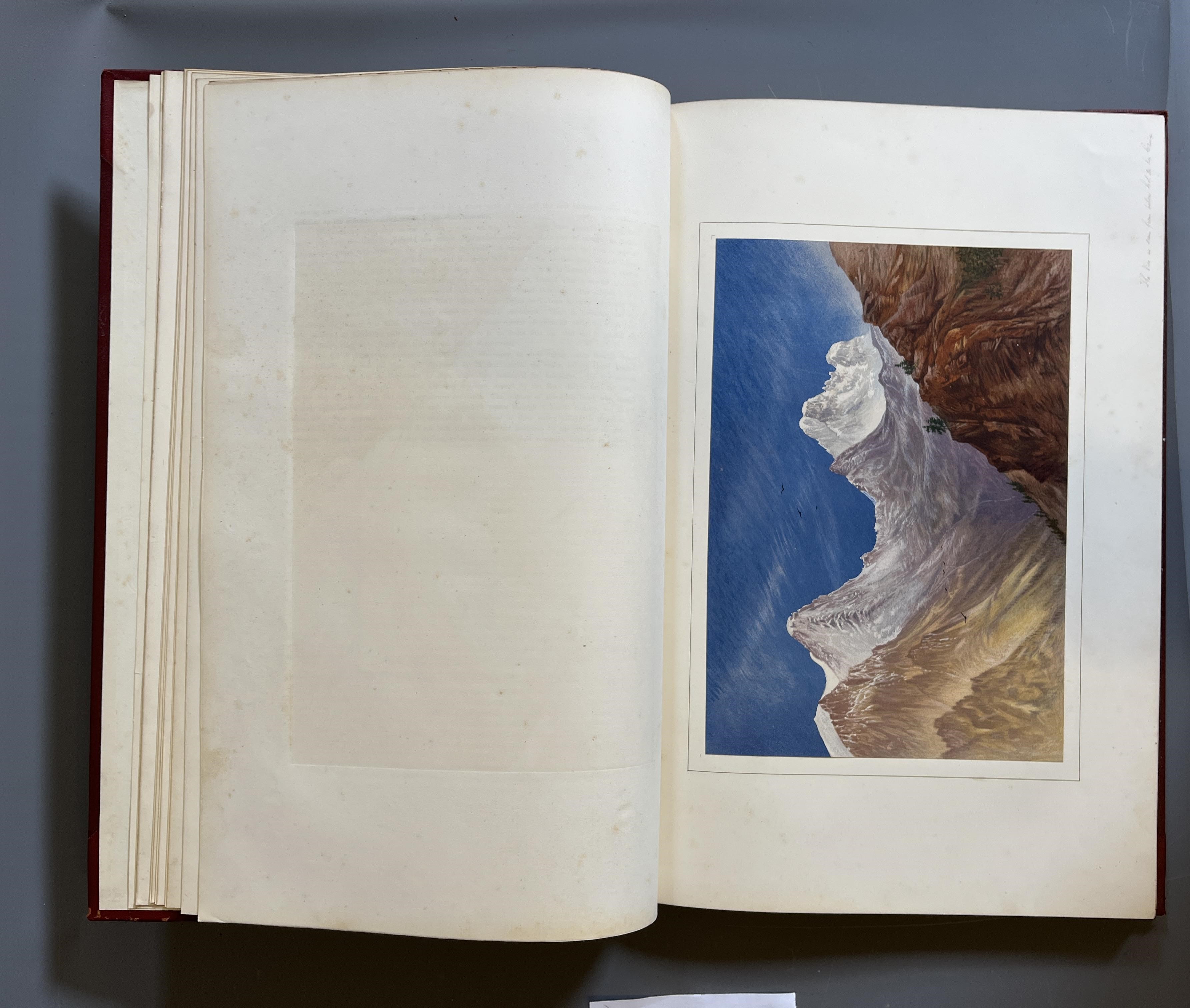 THE PEAKS AND VALLEYS OF THE ALPS ALSO FROM WATER-COLOUR DRAWINGS BY ELIJAH WALTON Image