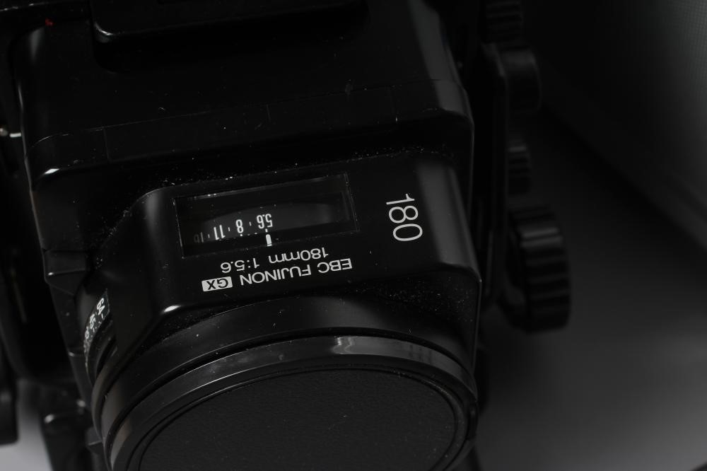 A FUJI PROFESSIONAL 6X8 CAMERA with EBC Fujinon 180mm 1:5.6 180 lens and metal carrying case (Est. Image