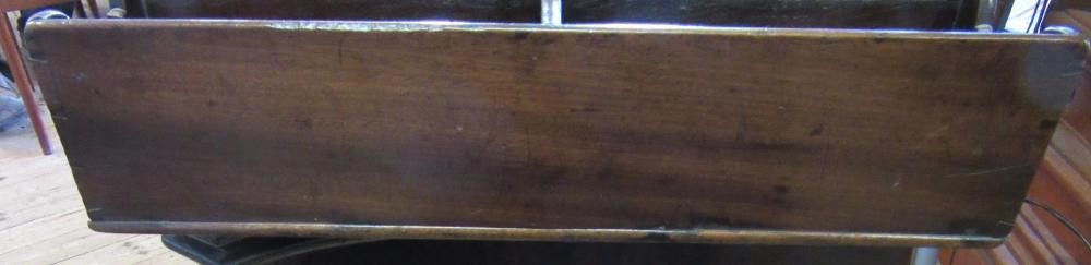 A GEORGIAN MAHOGANY BOTTLE CARRIER with six compartments and central carrying handle, 18" l x 13 Image
