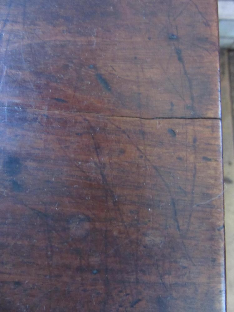 A GEORGIAN MAHOGANY BOTTLE CARRIER with six compartments and central carrying handle, 18" l x 13 Image
