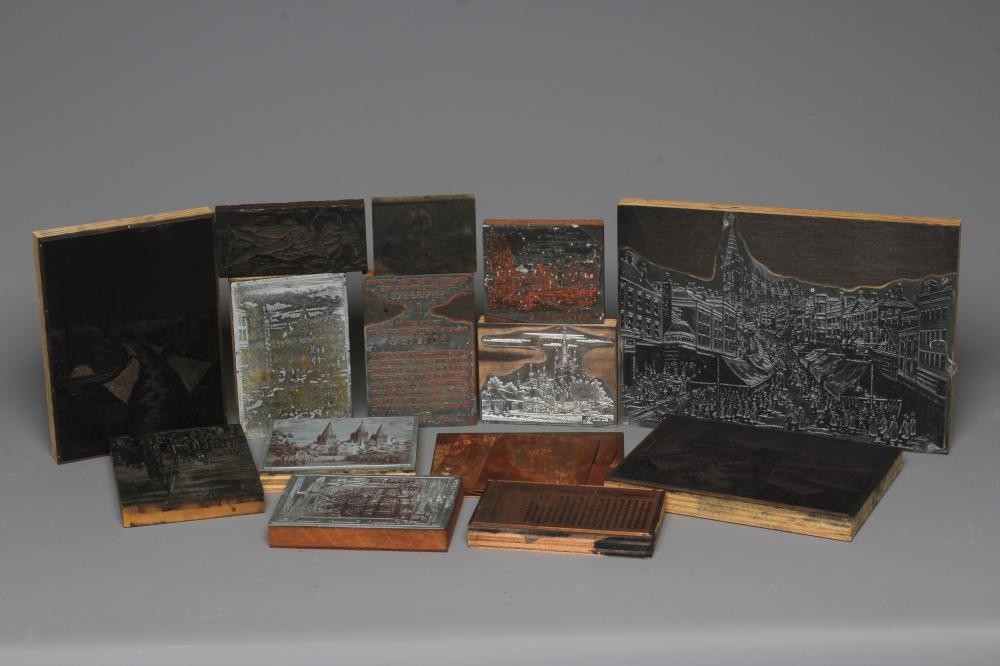 GEORGE WILLOTT (1900-2000) Sixteen copper and intaglio printing blocks used by the artist for design Image