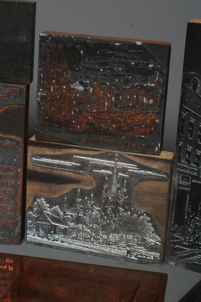 GEORGE WILLOTT (1900-2000) Sixteen copper and intaglio printing blocks used by the artist for design Image
