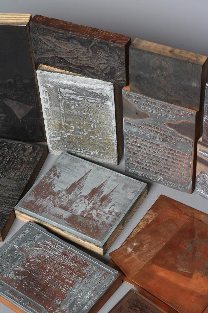 GEORGE WILLOTT (1900-2000) Sixteen copper and intaglio printing blocks used by the artist for design Image