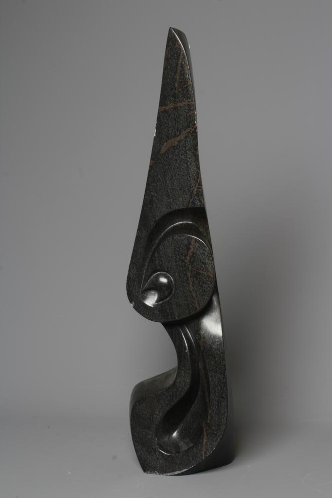 ANTONY MASAMBA (b.1973) Shona polished stone sculpture, signed to the rear of the base, 28 1/2" high Image