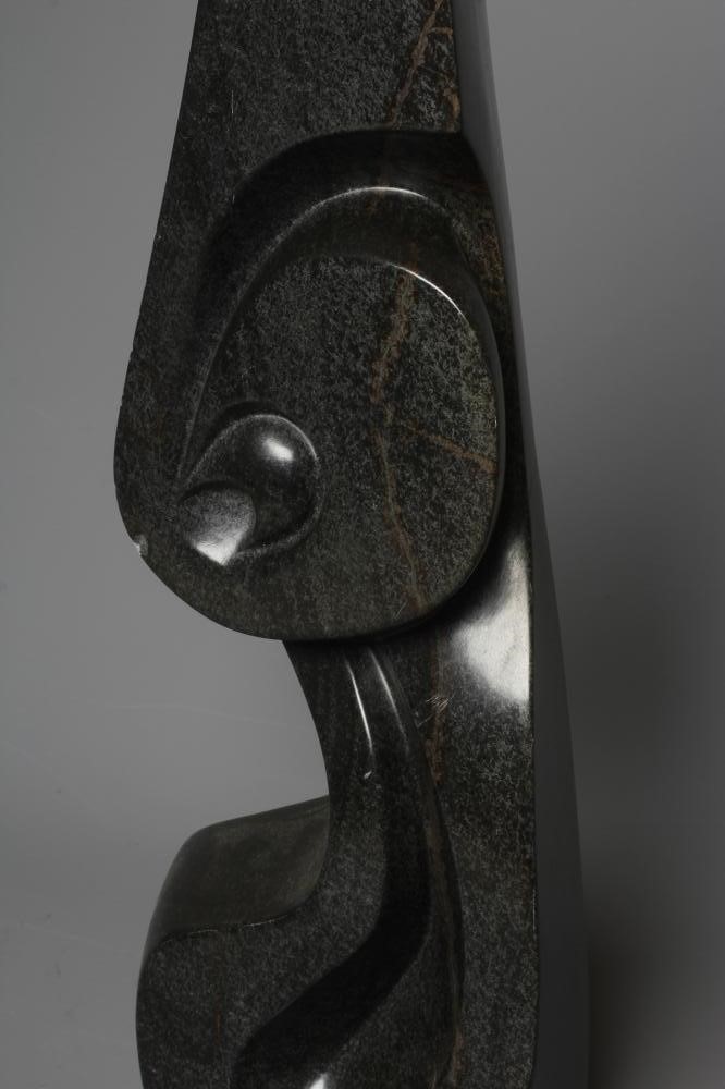 ANTONY MASAMBA (b.1973) Shona polished stone sculpture, signed to the rear of the base, 28 1/2" high Image