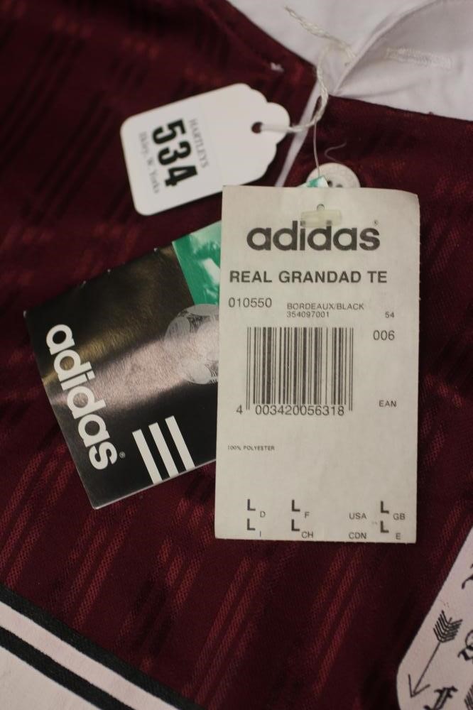 NOEL GALLAGHER - A BESPOKE ADIDAS BOLT MAKERS ARMS PUB FOOTBALL TEAM SHIRT produced when Oasis Image