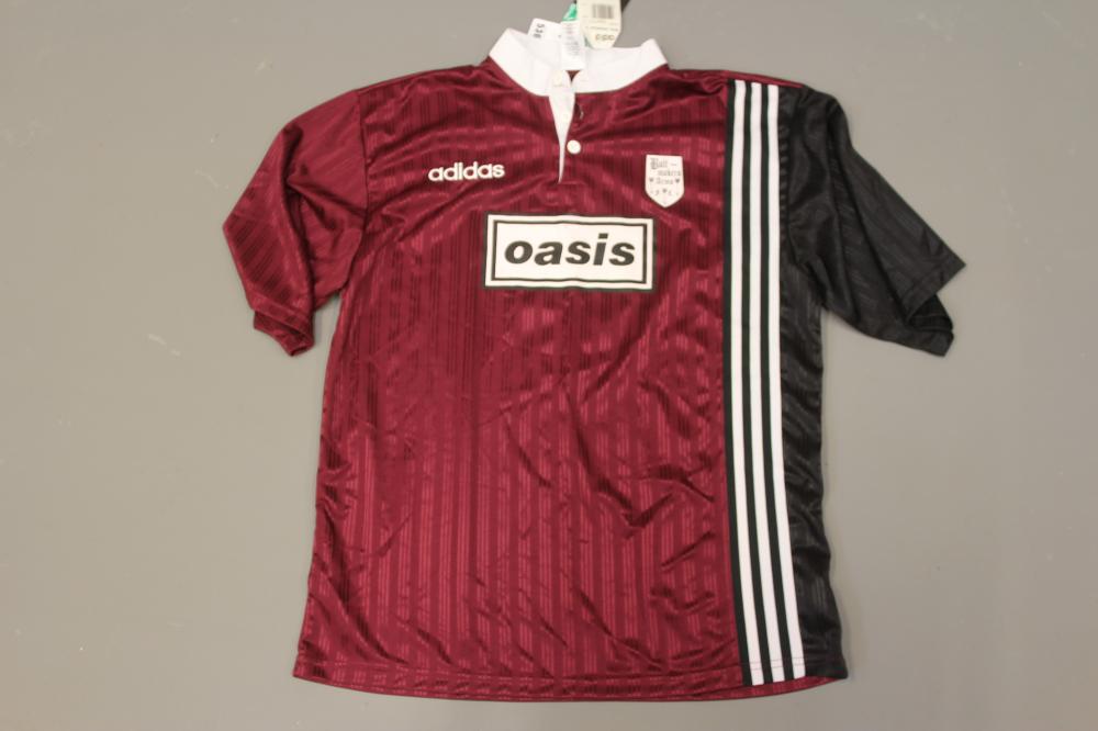 PAUL 'BONEHEAD' ARTHURS - A BESPOKE ADIDAS BOLT MAKERS ARMS PUB FOOTBALL TEAM SHIRT produced when Image