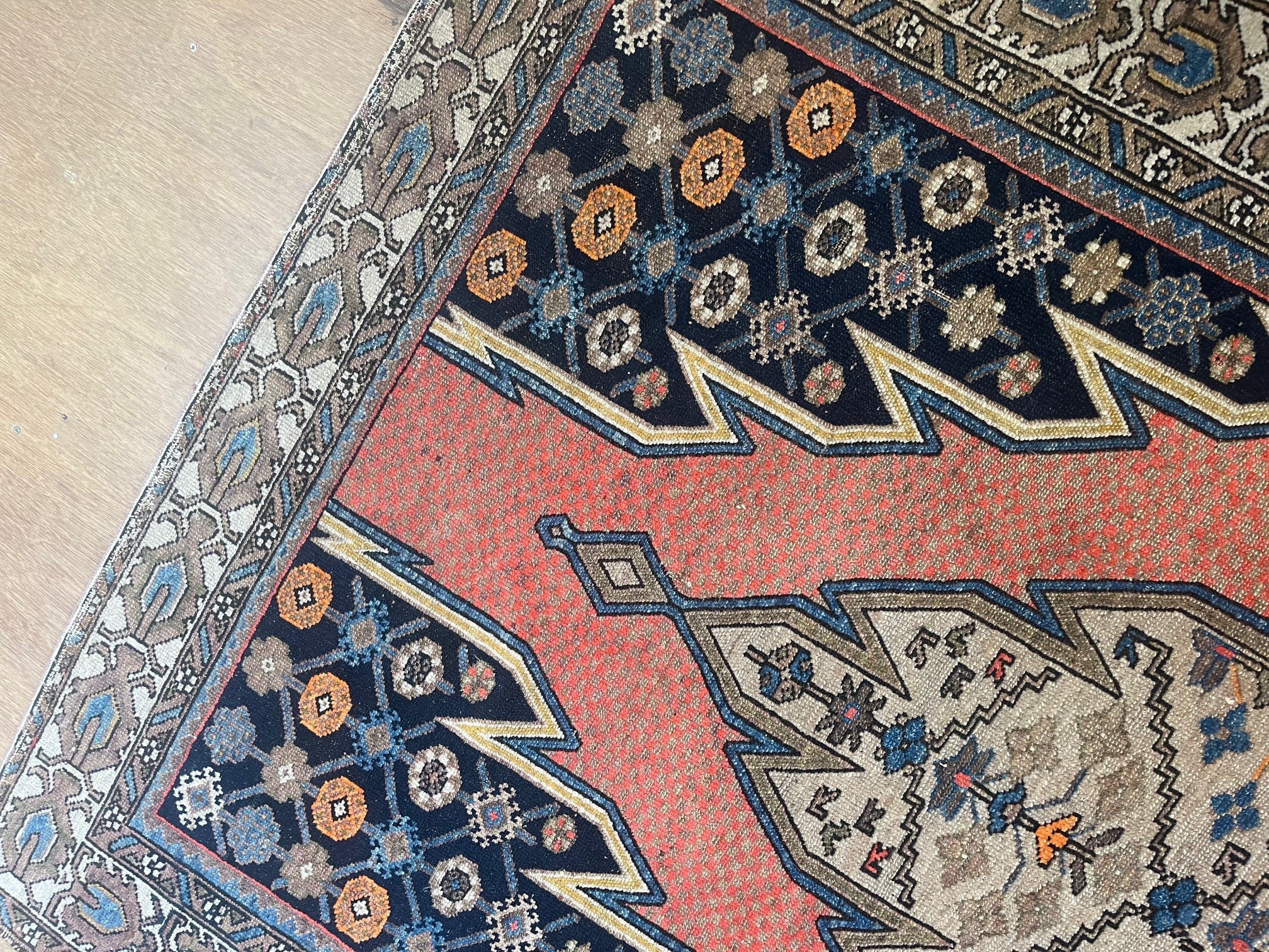 A NORTH WEST PERSIAN TRIBAL RUG Image