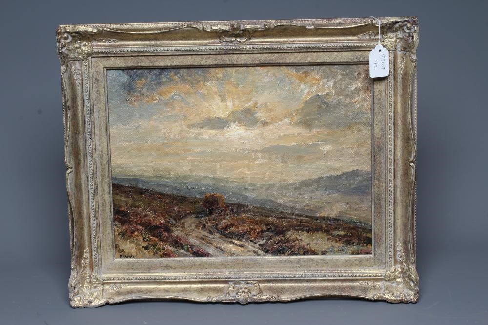 HERBERT F ROYLE (1870-1958) Returning with the Harvest at Dusk Image