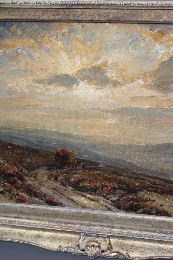 HERBERT F ROYLE (1870-1958) Returning with the Harvest at Dusk Image