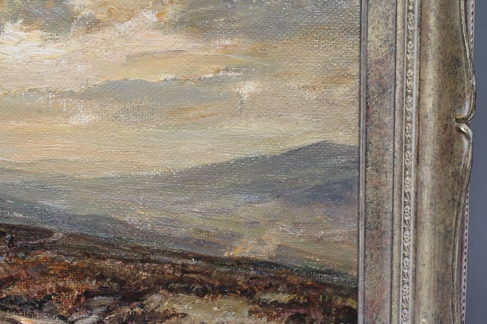 HERBERT F ROYLE (1870-1958) Returning with the Harvest at Dusk Image