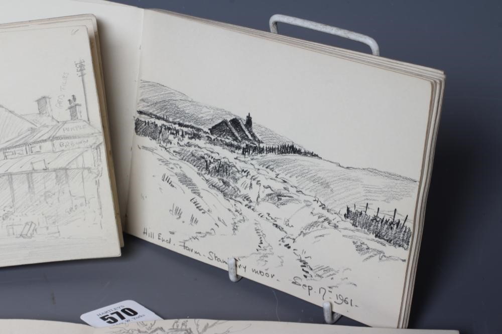 WILLIAM EDWARD PARKER (1922-2017) Four sketchbooks with approximately 120 pencil sketches in total Image