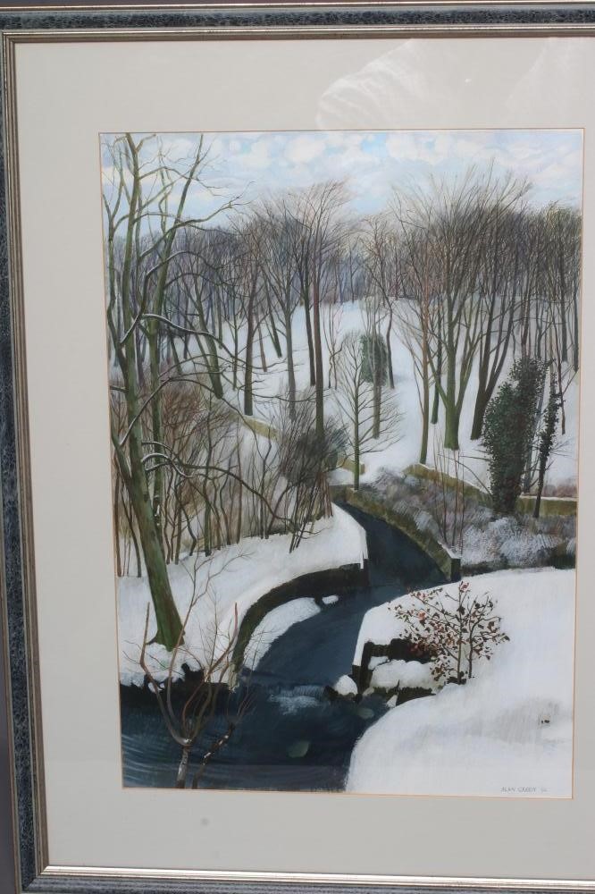 ALAN JOHN GREEN (1921-2020) Snowbound Rural Landscape Image