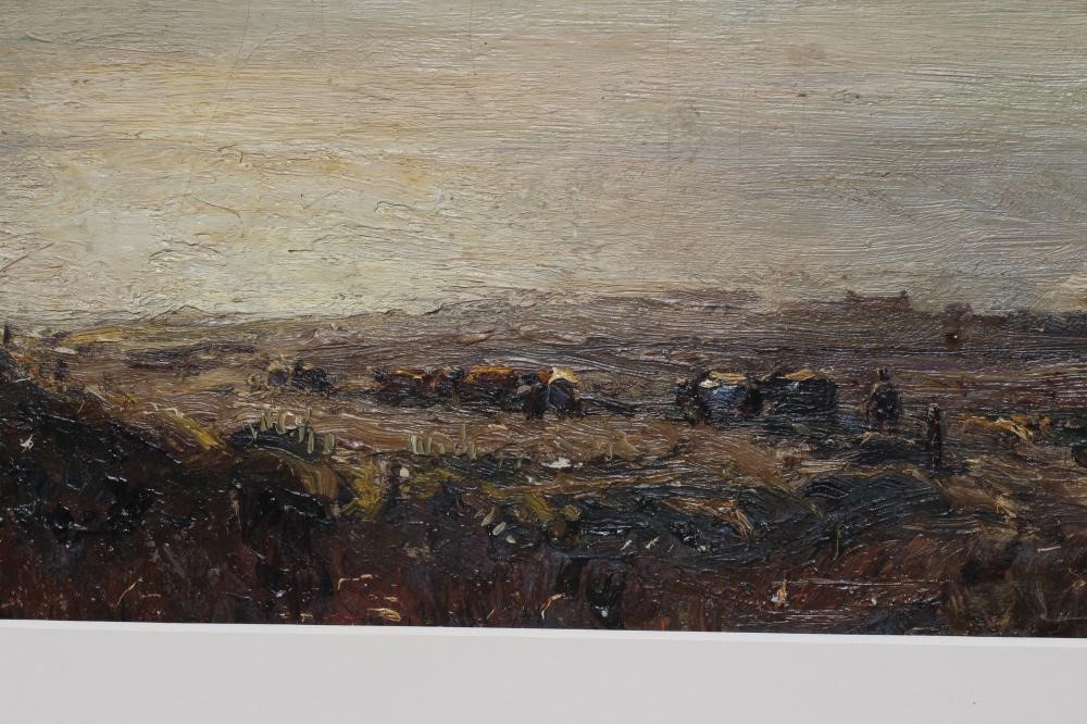 HERBERT F ROYLE (1870-1958) Moorland Landscape, signed lower left, oil on canvas, 19 1/2" x 24", Image