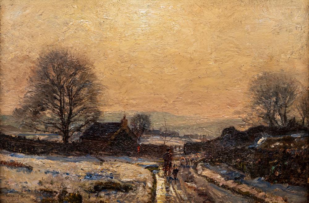 HERBERT F ROYLE (1870-1958) Snow Bound Winter Track Image