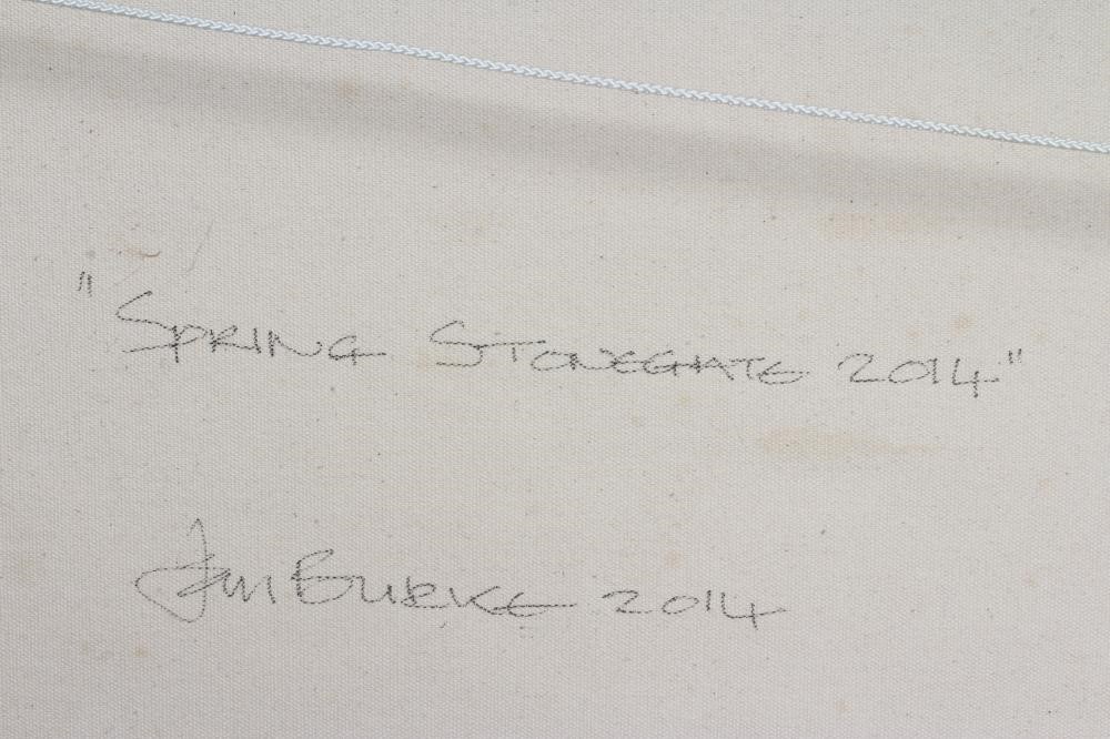 IAN BURKE (b.1955) Spring Stonegate, signed, inscribed with title and dated 2014 verso, oil on Image