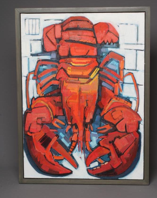 IAN BURKE (b.1955) Big Boy I, signed, inscribed with title and dated 2012 verso, oil on canvas, 30" Image