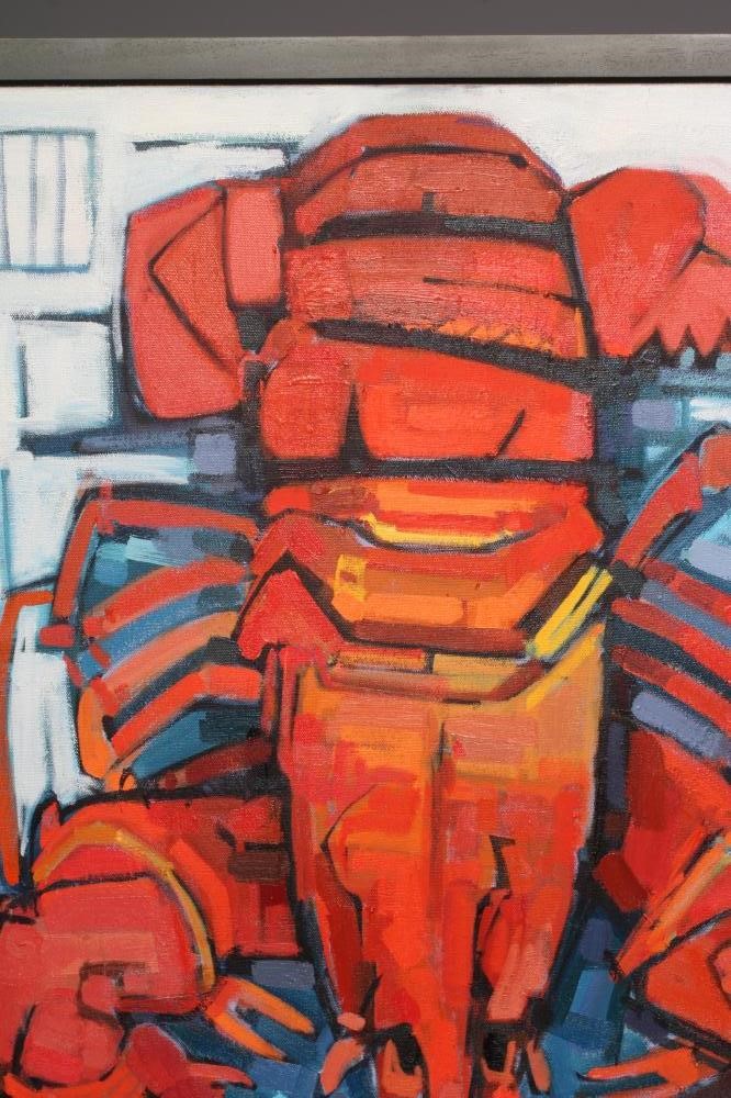 IAN BURKE (b.1955) Big Boy I, signed, inscribed with title and dated 2012 verso, oil on canvas, 30" Image