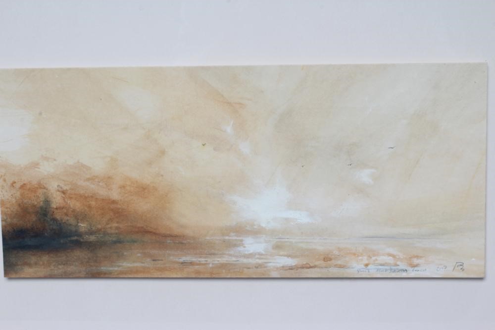 DAVID BAUMFORTH (b.1942) Seagulls Above a Deserted Beach Image