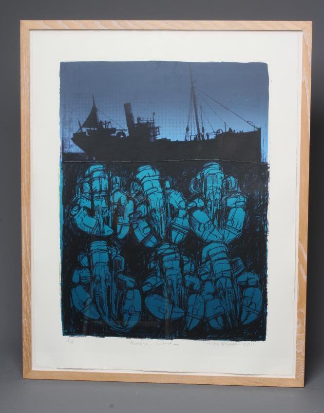 IAN BURKE (b.1955) Redcar Wreck Image