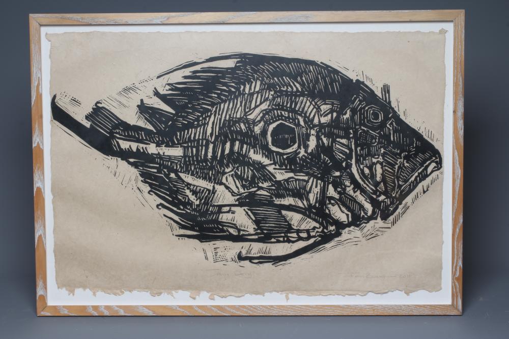 IAN BURKE (b.1955) John Dory, signed lower right, inscribed with title and dated 2011, woodcut, 20 Image