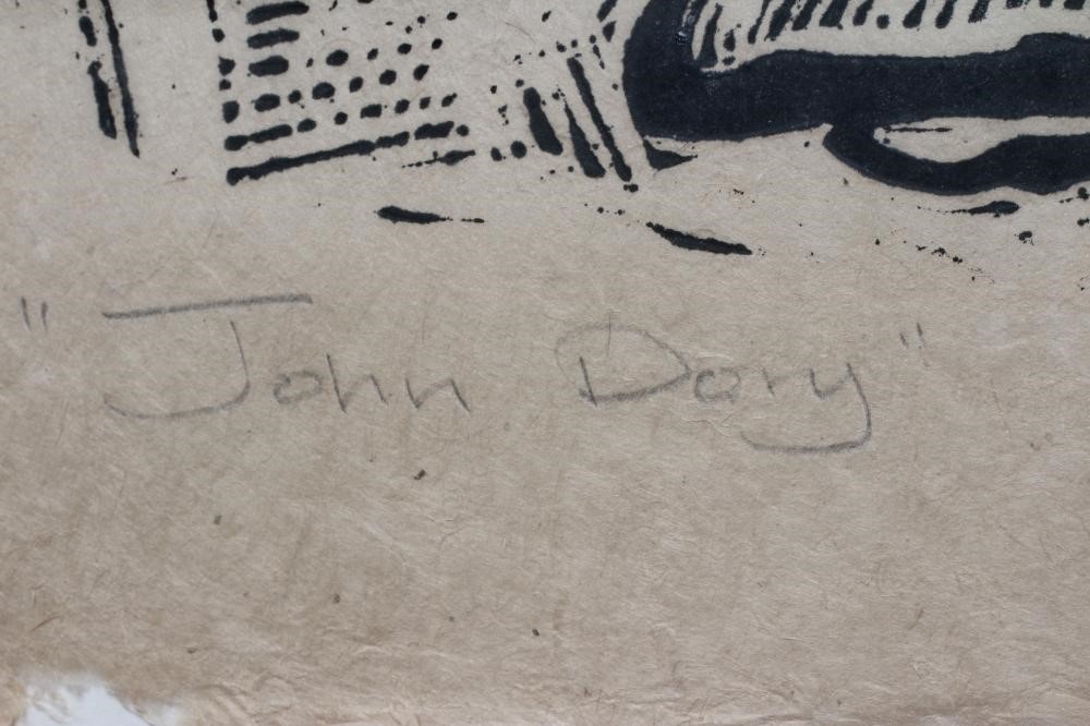 IAN BURKE (b.1955) John Dory, signed lower right, inscribed with title and dated 2011, woodcut, 20 Image