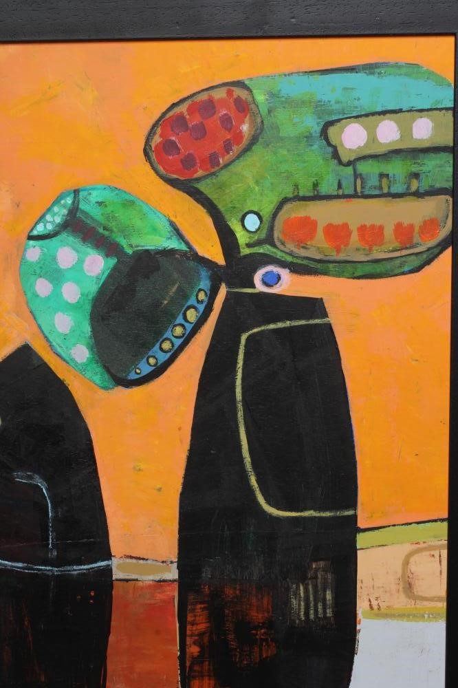 AMRIK VARKALIS (b.1940) Still Life in Winter, signed lower right, oil on board, 22 1/2" x 15 1/2", Image