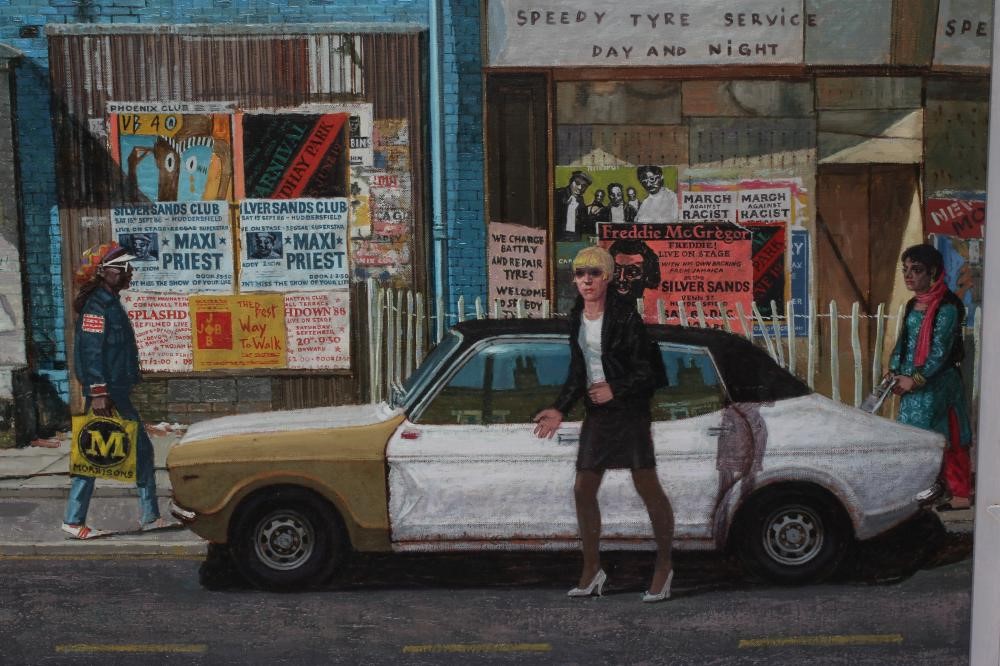 FRANK JOHNSON (1917-1998) Lumb Lane, Southfields, Bradford, signed lower right and dated 1988, oil Image
