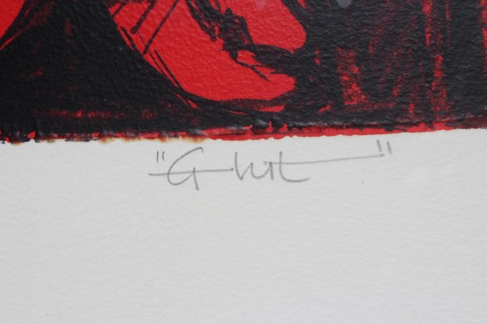 IAN BURKE (British School, 20th/21st century) Glut, A/P, signed and dated 2011, linocut in colours, Image
