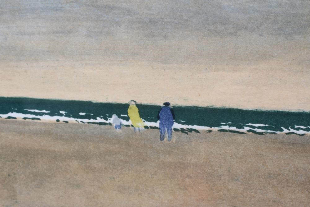 HANS POTTHOFF (1911-2005) Beach Scene, signed, numbered 186/200, lithograph, 17" x 26 1/2" (SH), Image