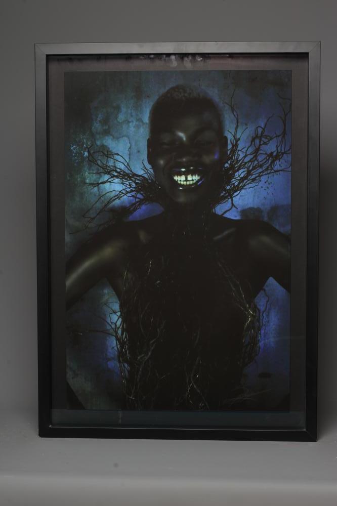 KRISJAN ROSSOUW (South African b.1974) African Woman, photo print, 30 1/2" x 19", framed and glazed Image