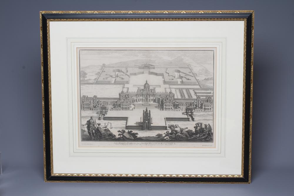 COLEN CAMPBELL (c.1676-1729) Engraved plate from Vitruvius Britannicus by Henry Hulsbergh Image