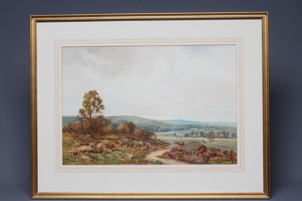 WILLIAM CHARLES RUSHTON (1860-1921) View of an Estuary and a Moorland Scene, a pair, both signed, Image