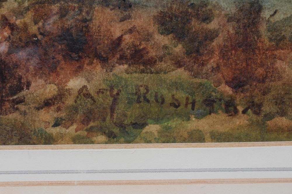 WILLIAM CHARLES RUSHTON (1860-1921) View of an Estuary and a Moorland Scene, a pair, both signed, Image