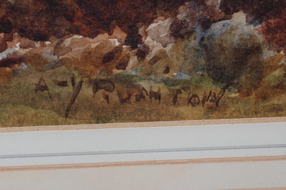 WILLIAM CHARLES RUSHTON (1860-1921) View of an Estuary and a Moorland Scene, a pair, both signed, Image