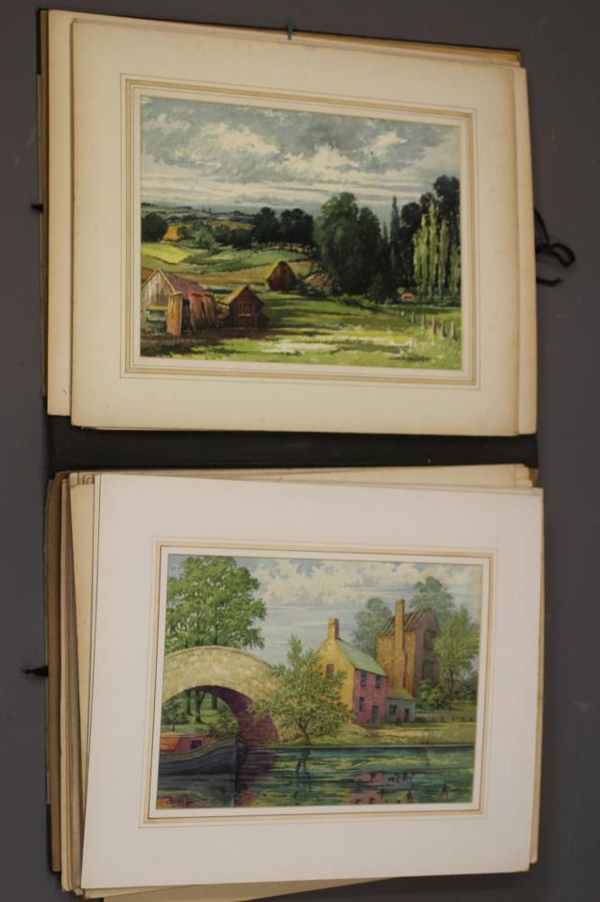 GEORGE WILLOTT (1900-2000) A collection of unframed watercolours to include a view of Newquay Image