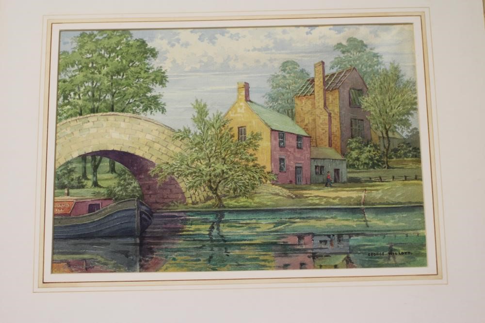 GEORGE WILLOTT (1900-2000) A collection of unframed watercolours to include a view of Newquay Image
