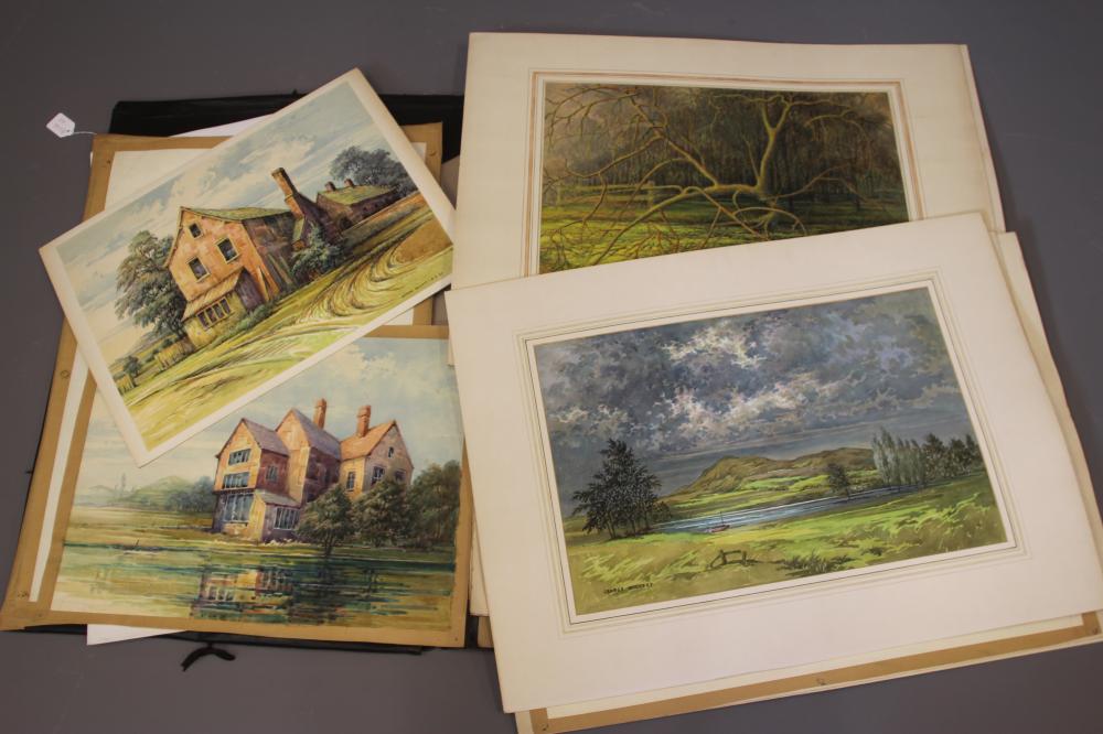 GEORGE WILLOTT (1900-2000) A collection of watercolours to include agricultural scenes Image