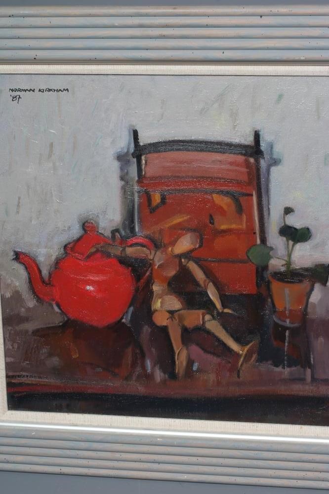 NORMAN KIRKMAN (1936-2021) Still Life with Red Teapot Image