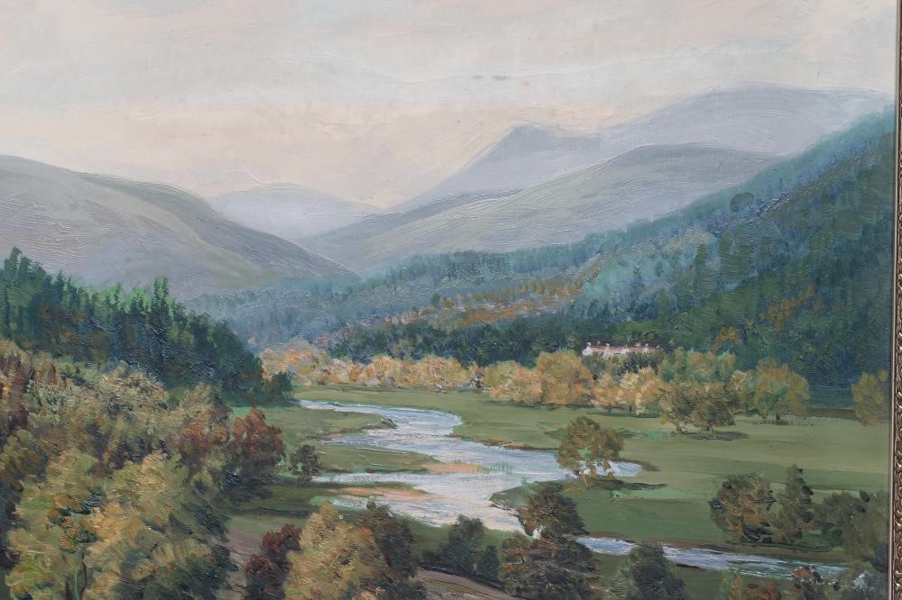 GEORGE MELVIN RENNIE (1874-1953) Queen's View near Braemar, signed lower right, oil on board, 14" x Image