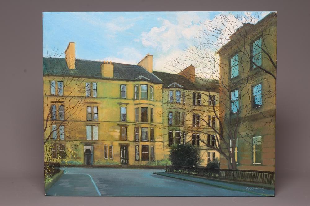 FIONA C GRAHAM (b.1952) Sunlight, Clouston St., signed lower right, oil on canvas, 16" x 20", Image
