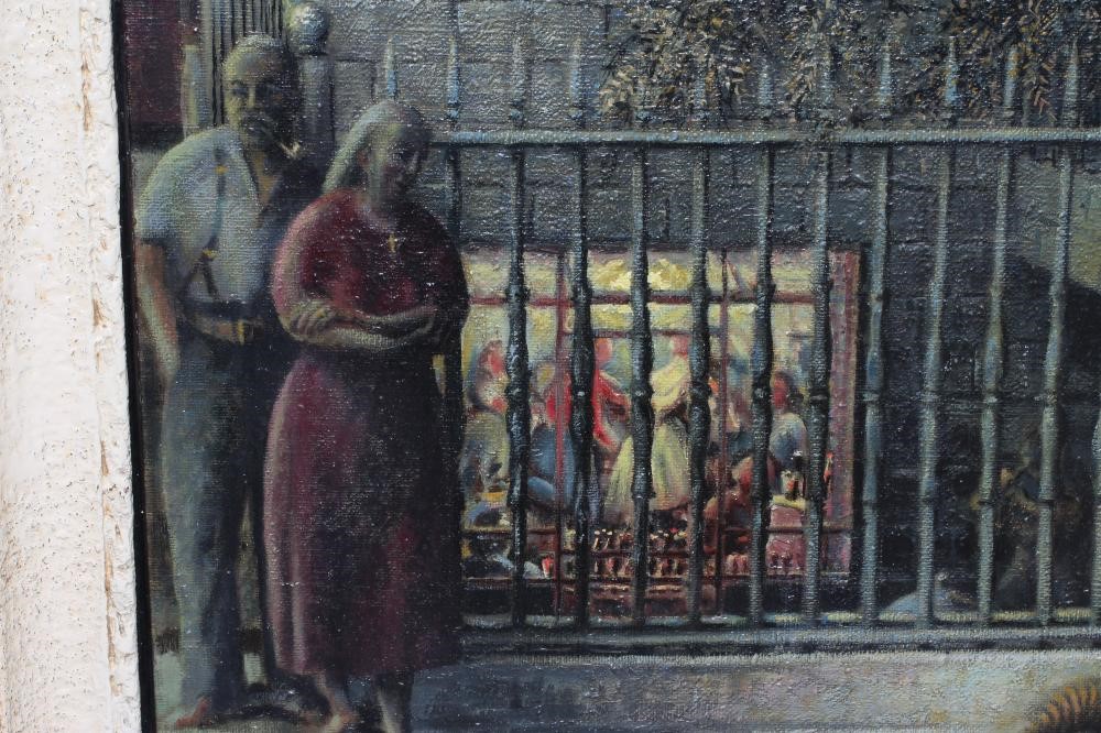 GEORGE WILLOTT (1900-2000) Street Scene at Night Image