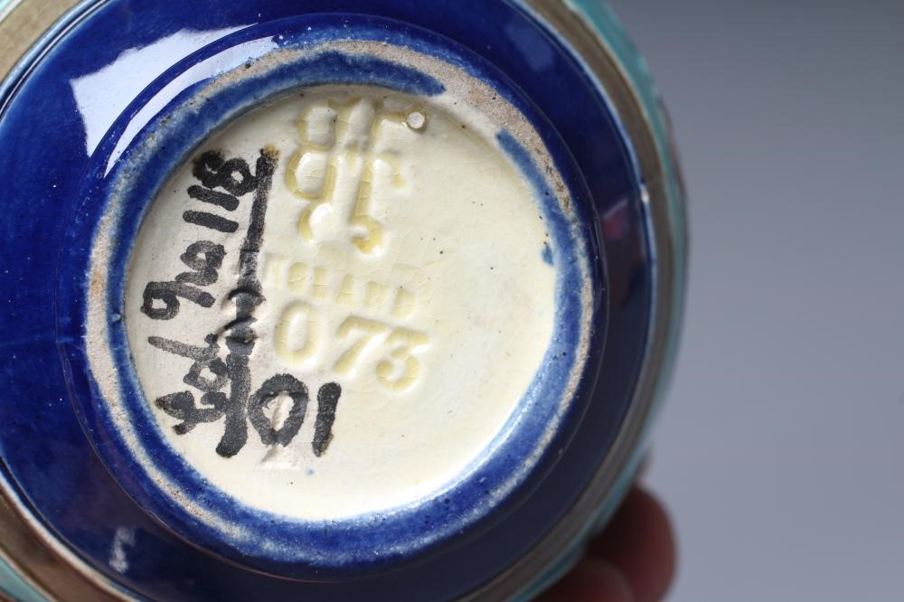 A BURMANTOFTS FAIENCE SMALL VASE of baluster form Image