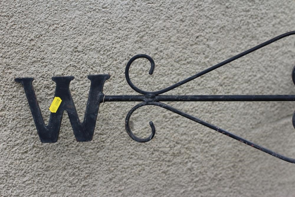 A CAST AND SHEET METAL WEATHER VANE Image