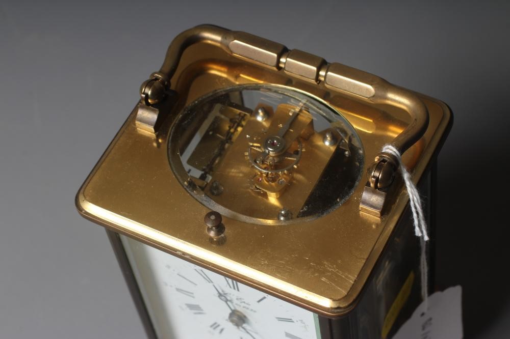 A FRENCH BRASS REPEATER CARRIAGE CLOCK Image