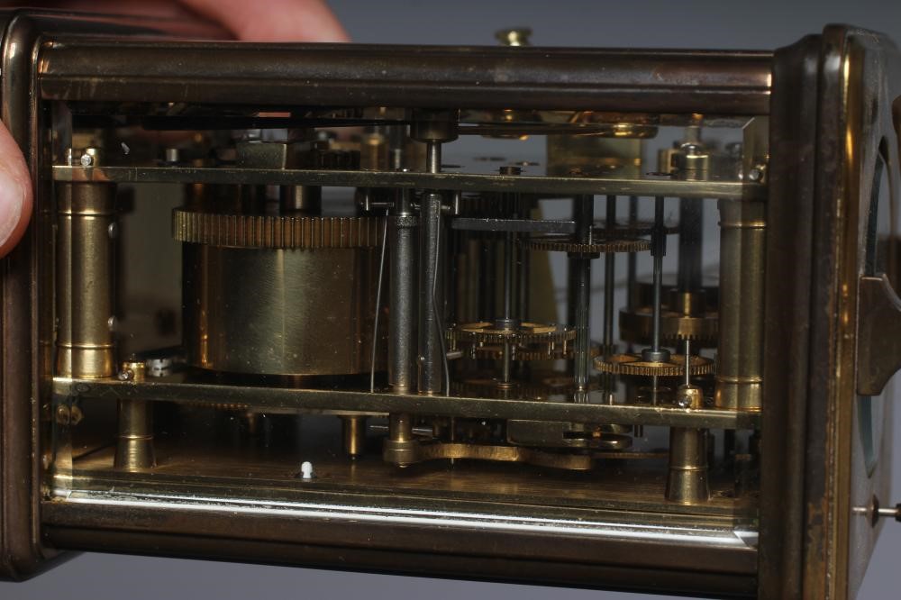 A FRENCH BRASS REPEATER CARRIAGE CLOCK Image