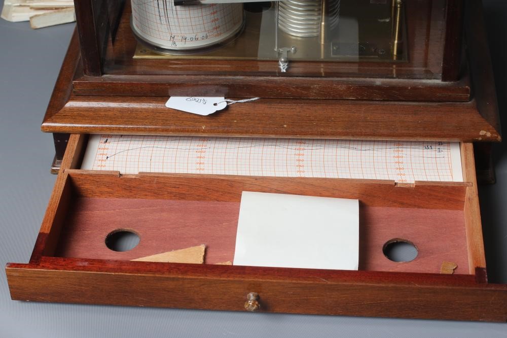 A MAHOGANY CASED BAROGRAPH Image